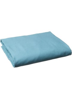 ماركة غير محددة شرشف سرير بحواف مطاطية قطن أزرق فاتح 200x200سم  - Image 1