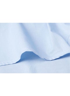 Fitting Bed Sheet Set 2 Pillow Cases and 1 Bed Sheet Cotton Teal 180x200cm - v1618151131/N46458844A_2