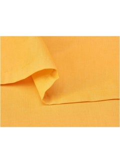 ماركة غير محددة شرشف سرير بحواف مطاطية قطن أصفر 100X200سم  - Image 2