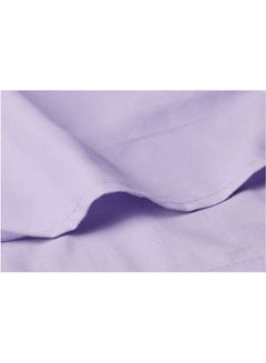 ماركة غير محددة شرشف سرير بحواف مطاطية قطن ارجواني فاتح 100x200سم  - Image 2