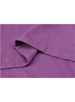 ماركة غير محددة شرشف سرير بحواف مطاطية قطن قرمزي داكن 100x200سم  - Image 2