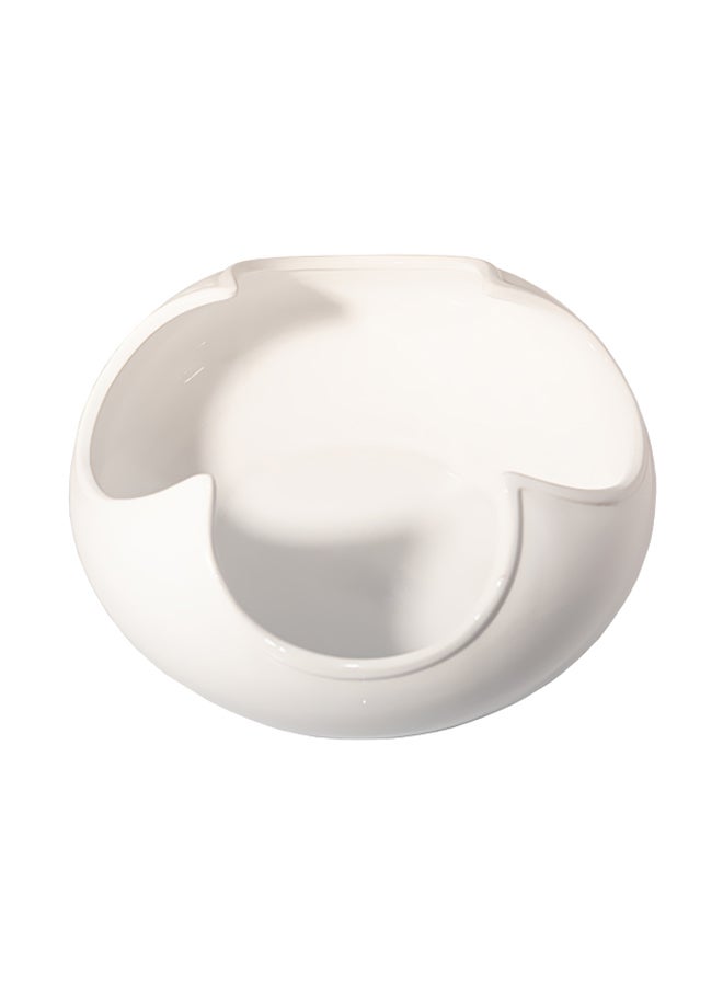 Large Service Bowl White