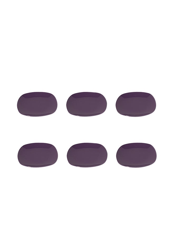 دانيا طقم أطباق مؤلف من 6 قطع أرجواني 26سم - Image 1