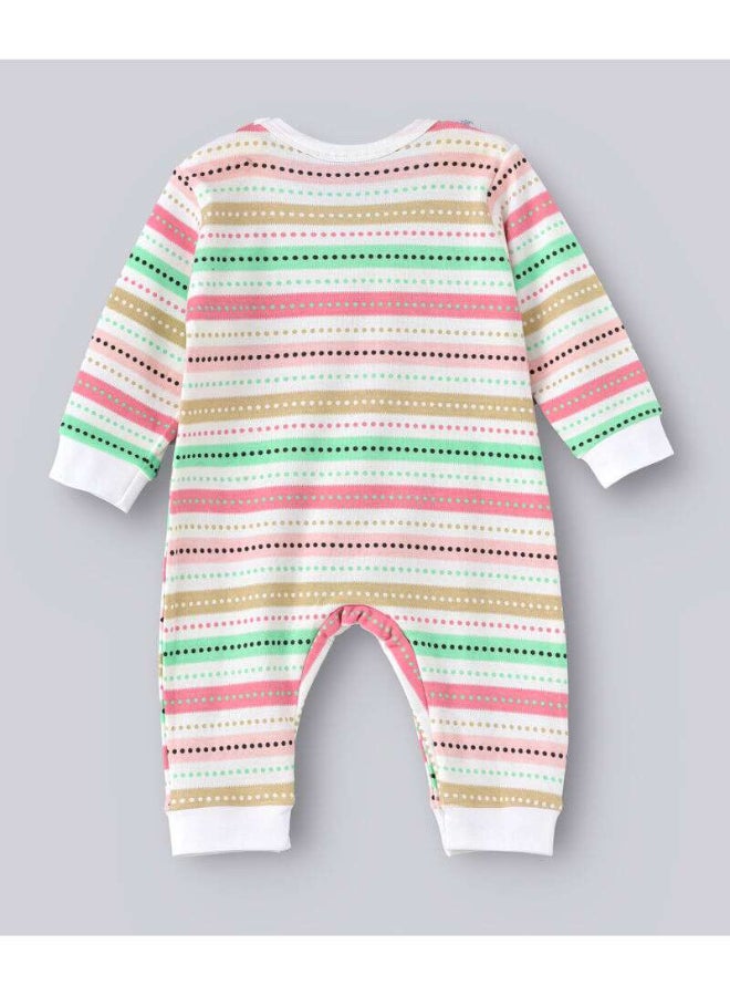 babyqlo All-Over Stripe Printed Long Sleeve Onesies Multicolour  - Image 2