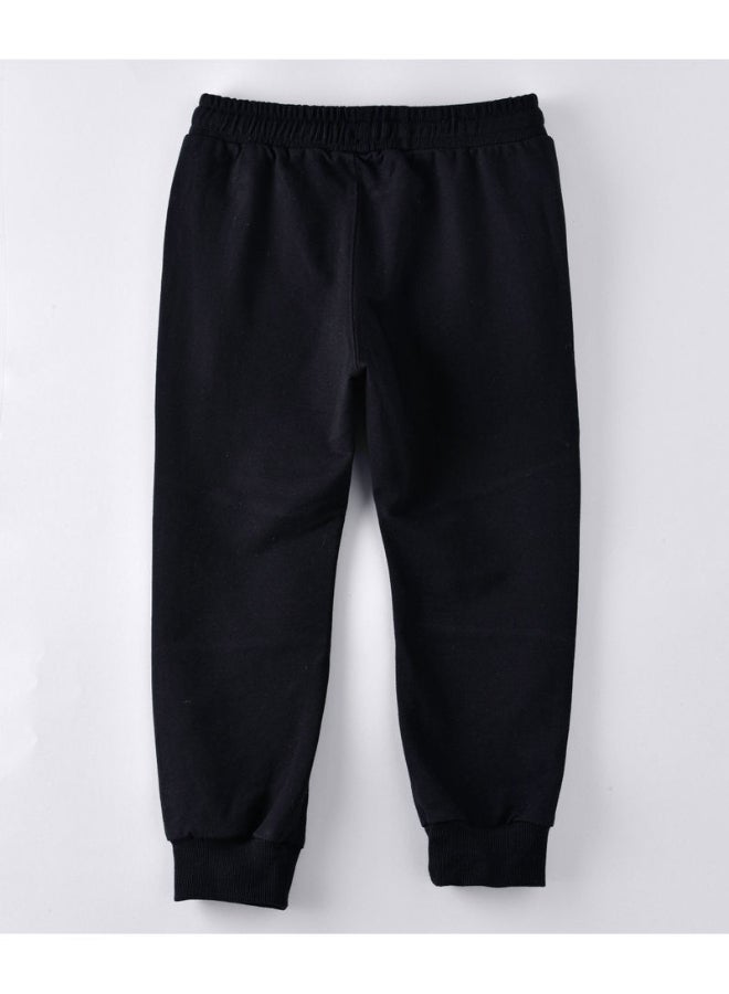 جام بنطال رياضي للركض بخصر مطاطي ورباط وبتصميم متعدد الألوان أسود/أخضر - Image 2