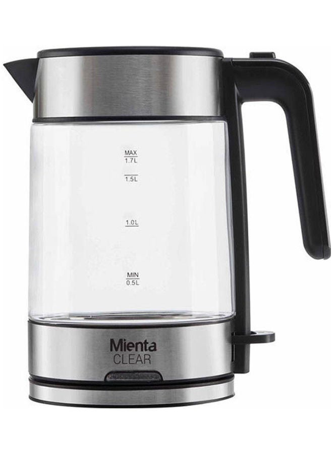 Mienta - Clear Electric Kettle EK201520A Clear-Black - Image 1