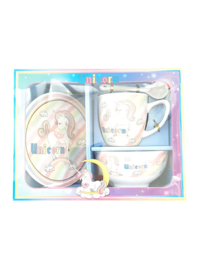Miracle Empire 5-Mask Holders Set With Cup Plate Mug Multicolour  - Image 3