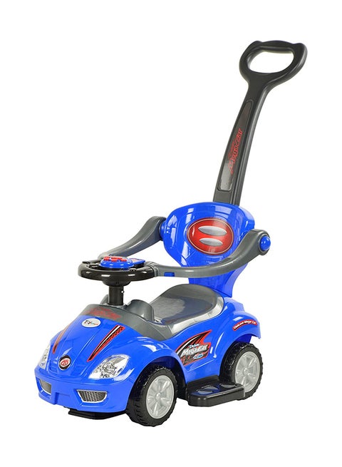 3-in-1 Kids Push And Pedal Toddler Ride On Wagon Play Toy Stroller With Sounds, Handle, Horn 4kg