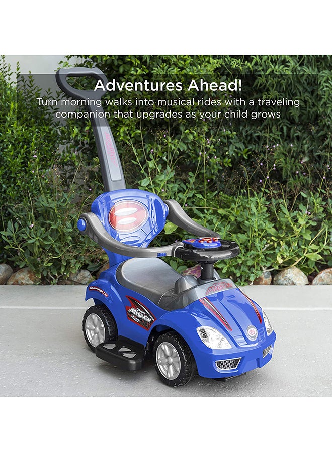Cool Baby - 3-in-1 Kids Push And Pedal Toddler Ride On Wagon Play Toy Stroller With Sounds, Handle, Horn 4kg - Image 1
