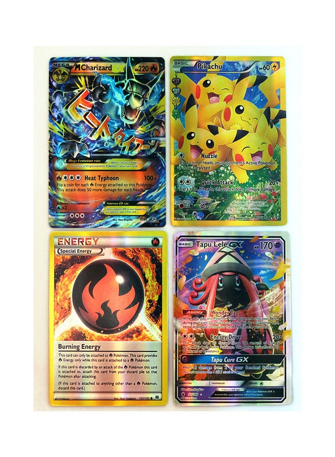 100-Piece Pokemon Trainer Energy Card Game Set 9x7x4cm - Image 3