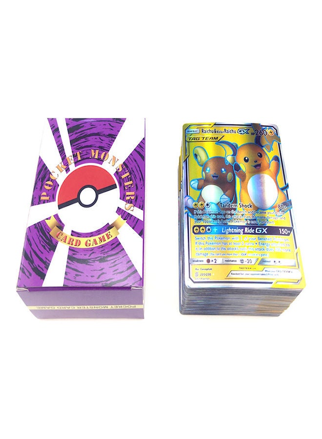 100-Piece Pokemon Trainer Energy Card Game Set 9x7x4cm - Image 1