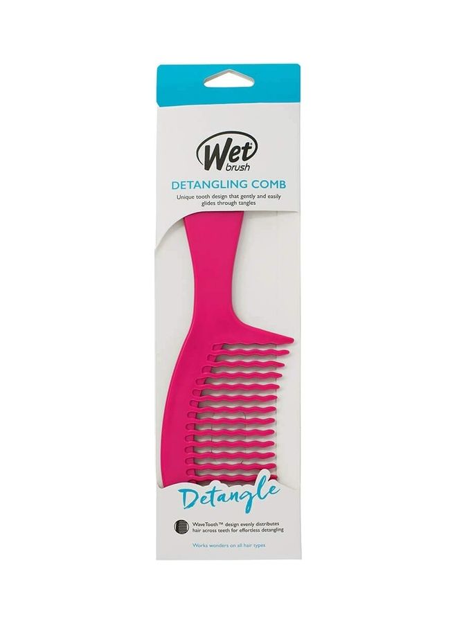 Wet Brush Detangling Comb Pink - Image 2