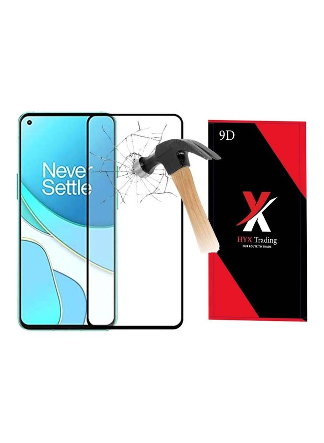 هايكس مجموعة لاصقات حماية للشاشة من الزجاج المقوى ثلاثي الأبعاد  لهاتف ون بلس نورد N100 مكونة من قطعتين شفاف/ أسود - Image 2