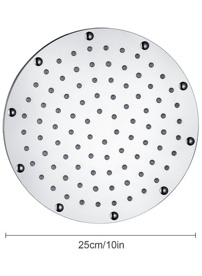 رأس دش بإضاءة LED فضي 10بوصة - Image 4