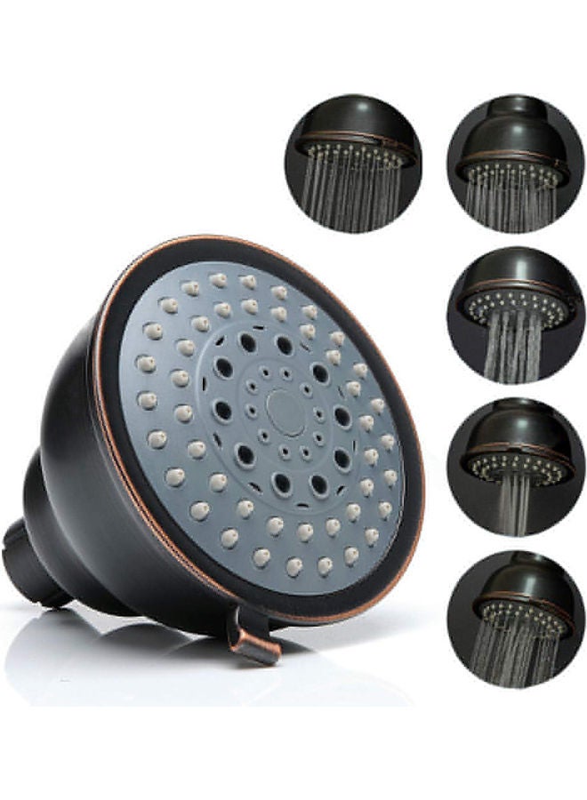 رأس دش عالي الضغط أسود 4بوصة