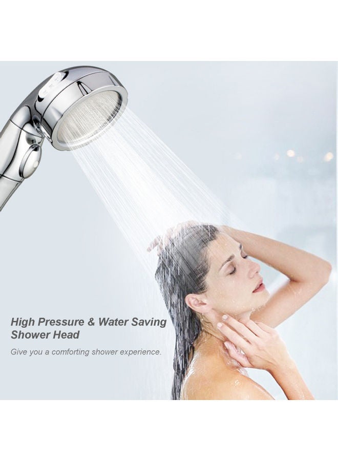 3 Spray Setting Shower Head White - Image 3