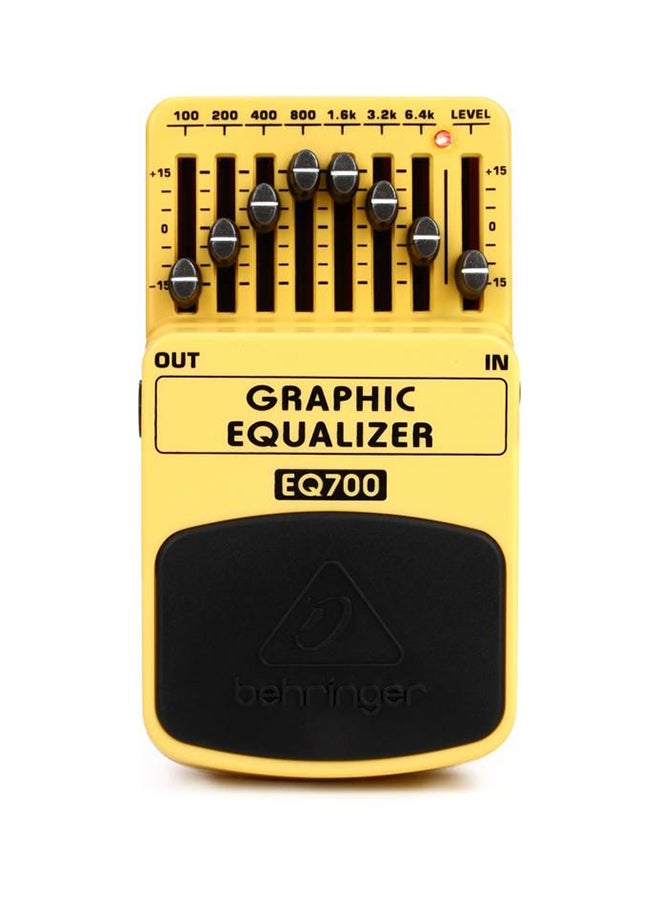 behringer Graphic Equalizer EQ700 Yellow - Image 1