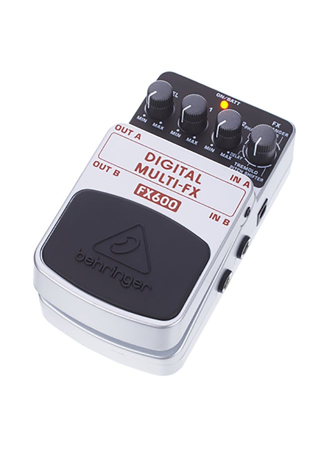 behringer Digital Stereo Multi-Effects Pedal FX600 Silver - Image 2