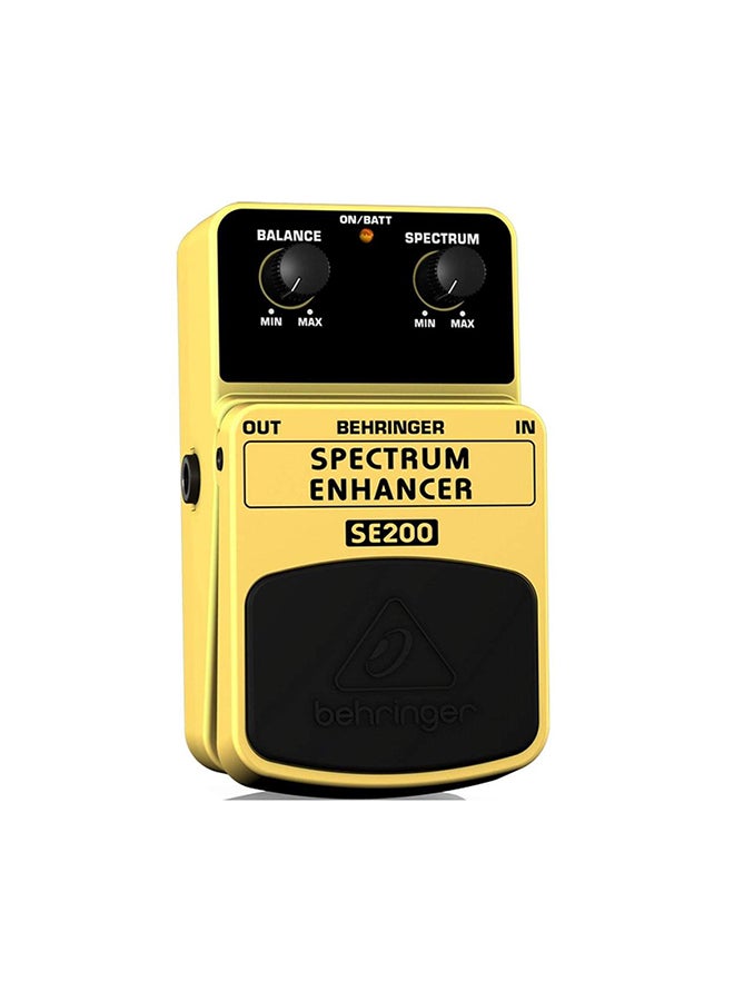 behringer Sound Enhancement Effects Pedal SE200 Yellow - Image 1