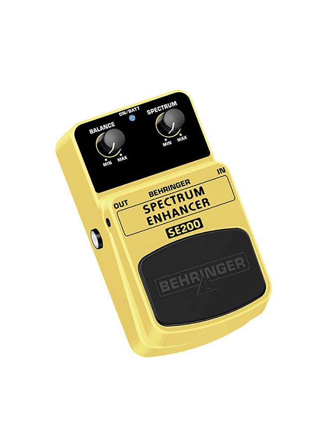 behringer Sound Enhancement Effects Pedal SE200 Yellow - Image 3