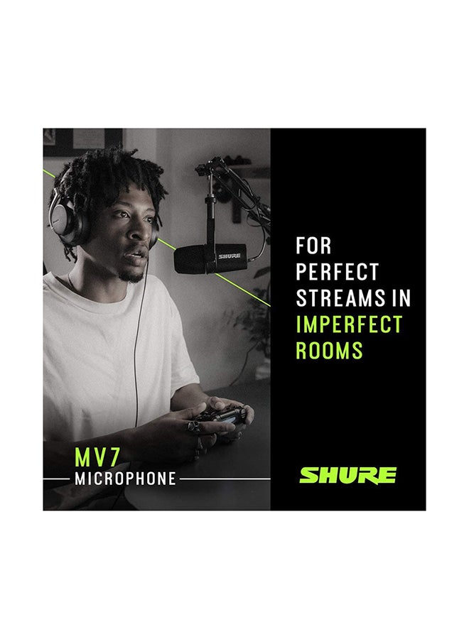 Shure USB Podcast Microphone For Podcasting MV7-S Silver  - Image 3