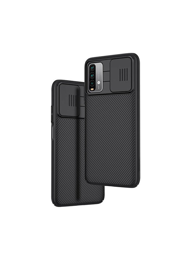 Nillkin Hard CamShield With Camera Slide Protective Case Cover For Xiaomi Redmi 9T Black - Image 1