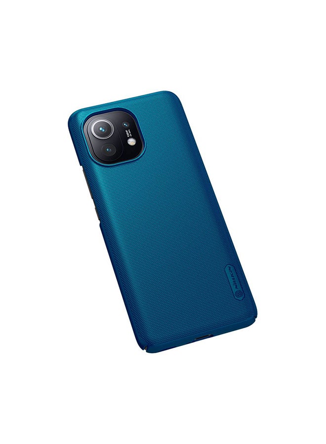 Nillkin Super Frosted Shield Hard Phone Cover For Xiaomi Mi 11 5G Blue - Image 4