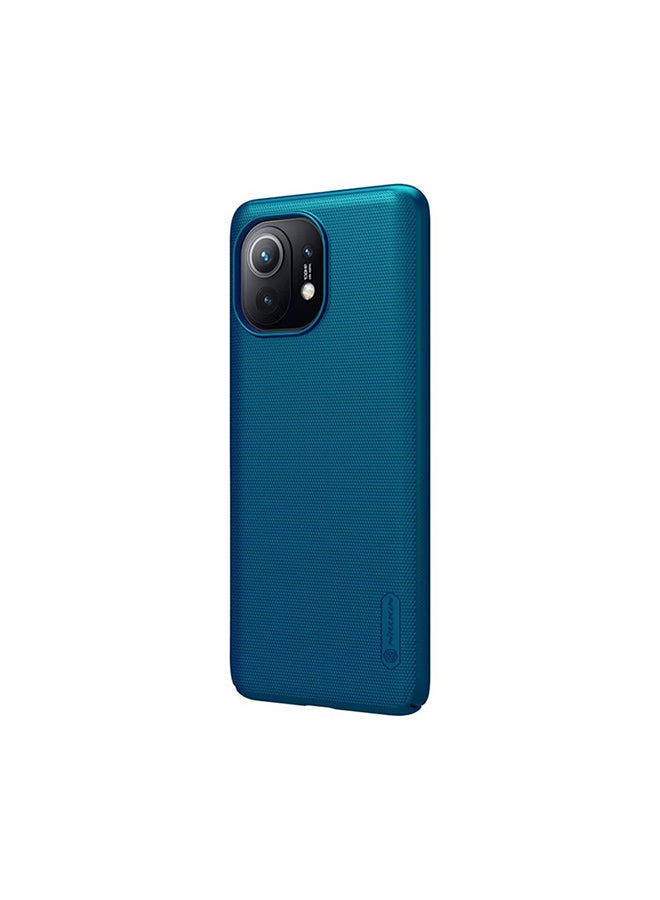 Nillkin Super Frosted Shield Hard Phone Cover For Xiaomi Mi 11 5G Blue - Image 5