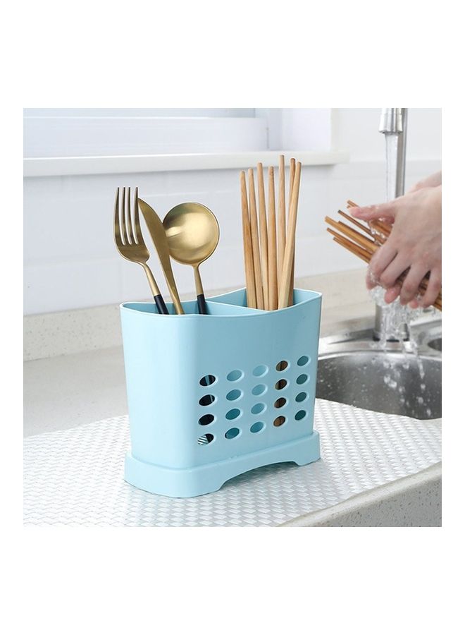Kitchen Drain Chopsticks Cage Blue 16x7.5x13cm  - Image 2