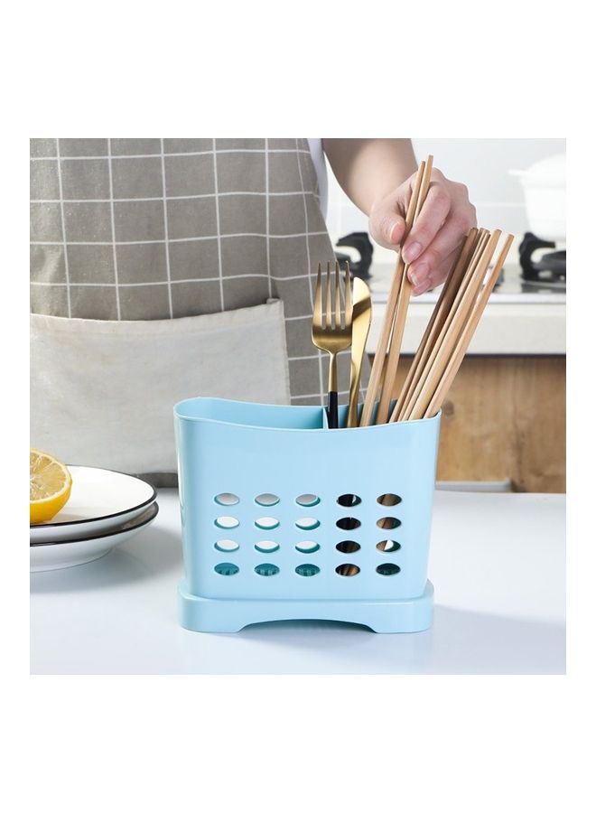 Kitchen Drain Chopsticks Cage Blue 16x7.5x13cm  - Image 1