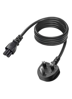 S-TEK 3-Pin Laptop Power Cable UK Plug Black  - Image 1