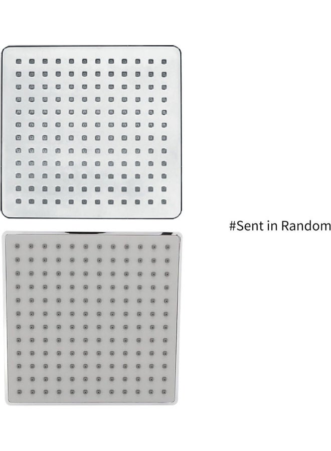 Adjustable Square Rain Showerhead Silver 8inch - Image 3