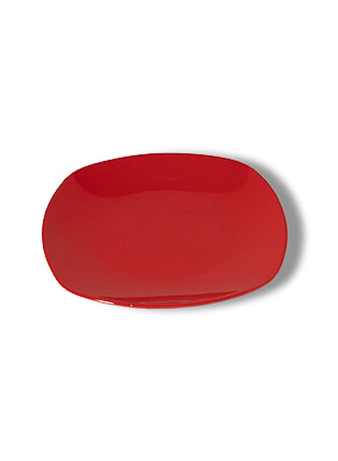 دانيا طقم أطباق بورسلين من 6 قطع أحمر 26سم - Image 2