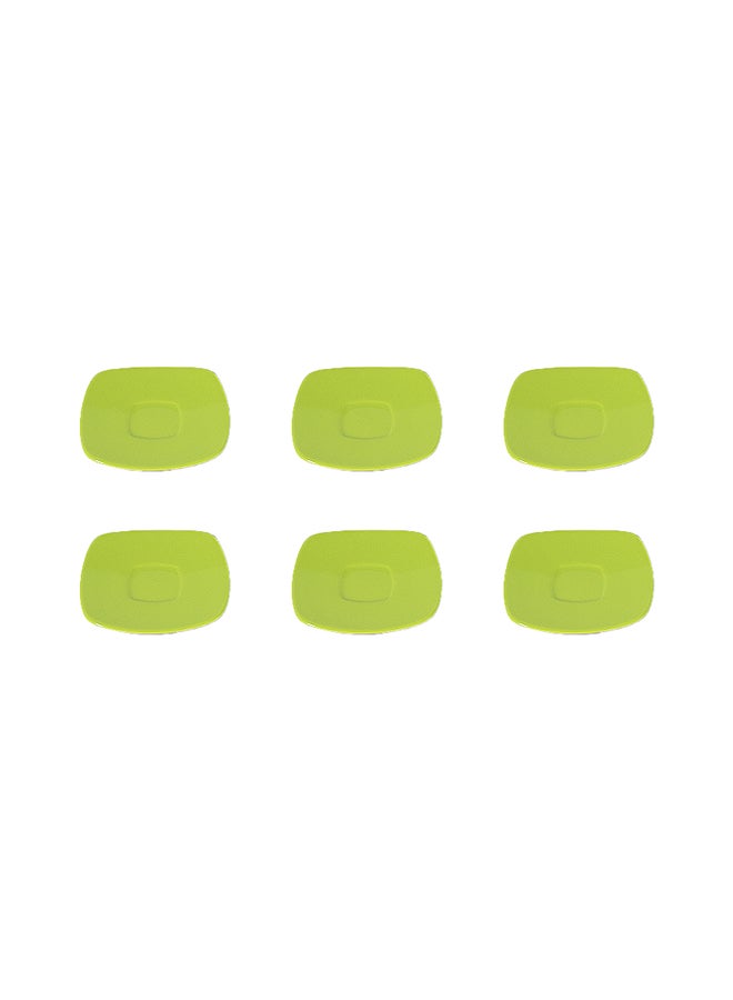 دانيا طقم أطباق بورسلين من 6 قطع أخضر 15سم - Image 1