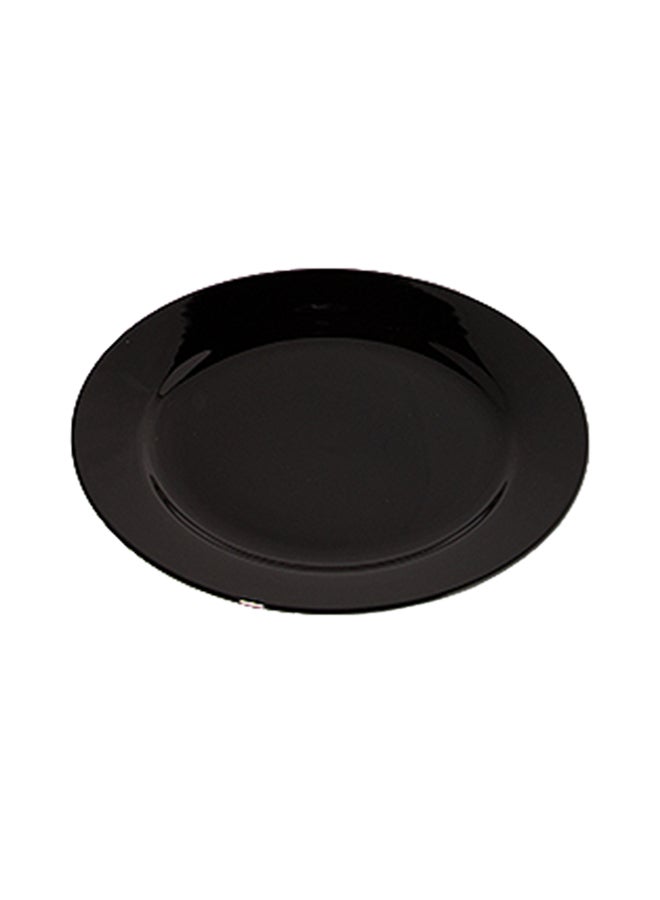 Dania - 6-Piece Porcelain Plate Set Black 27cm - Image 1