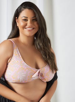Curve Fleur Bikini Top Misty Rose