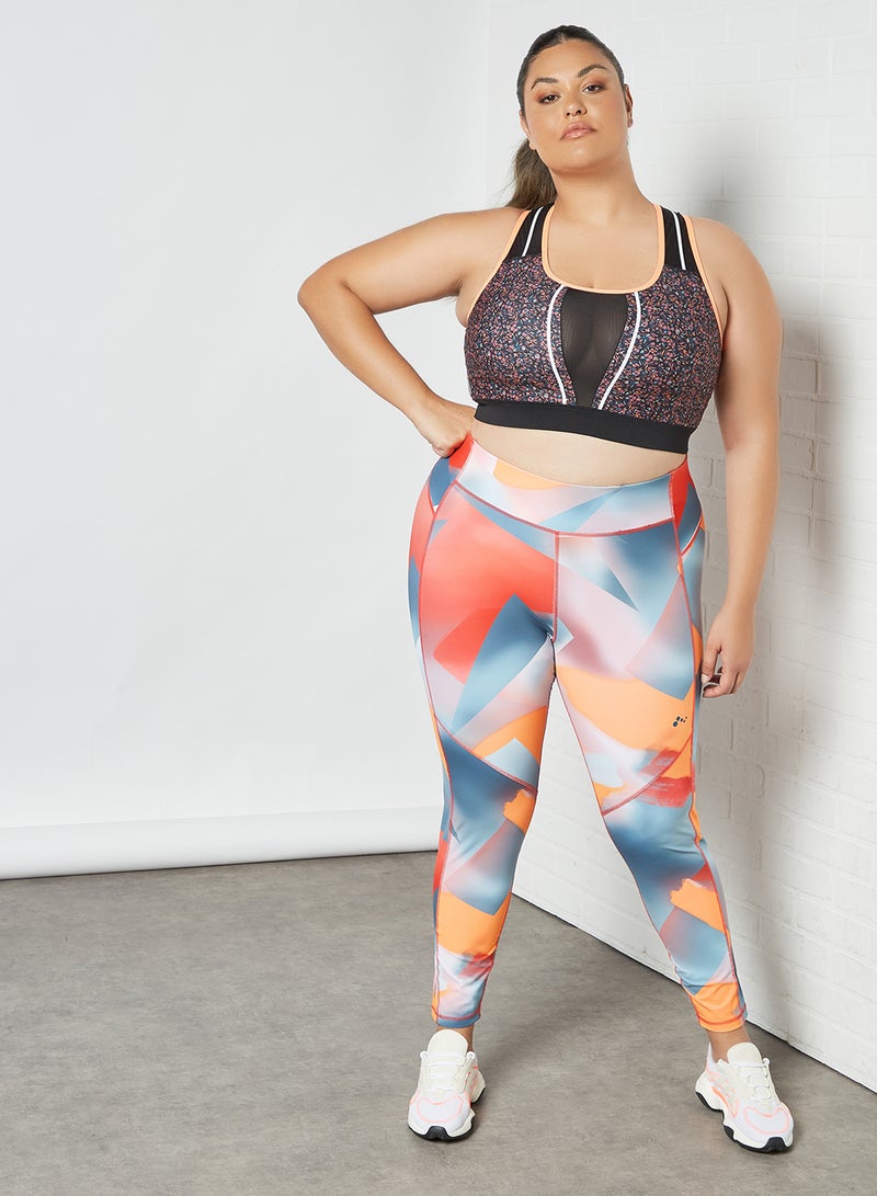 Only Play - Curvy Printed Training Leggings Balsam - Image 1