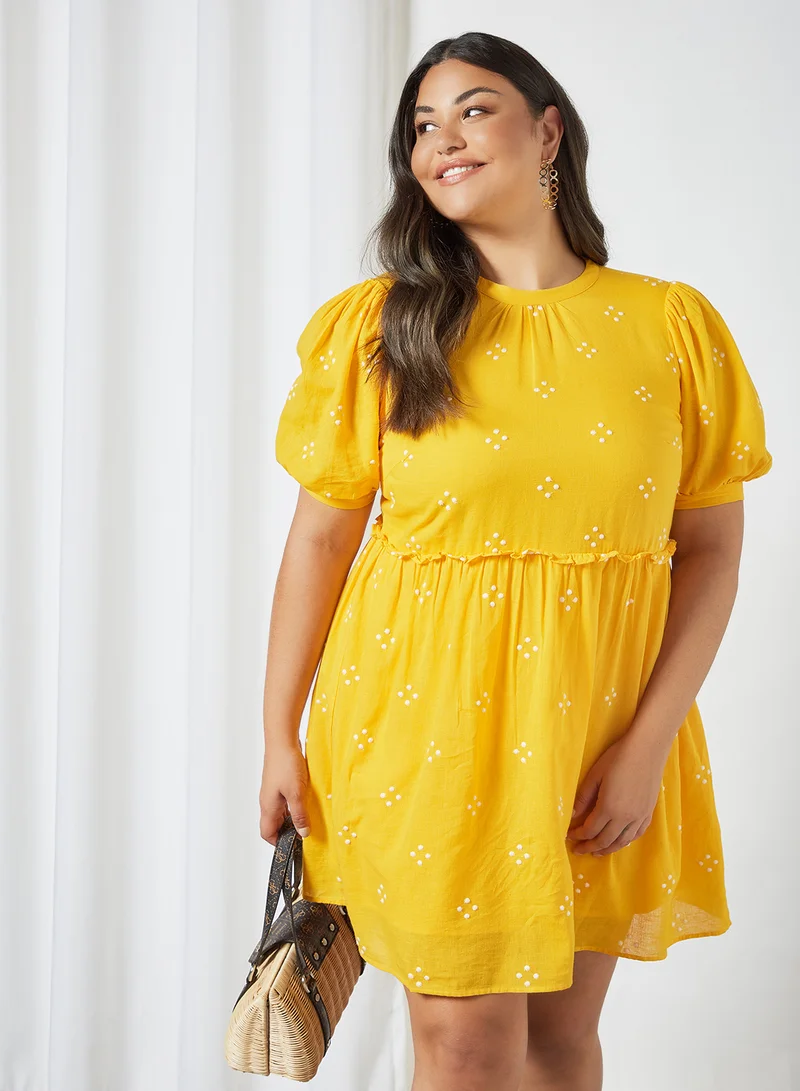 VERO MODA Curve Asta Dress Saffron