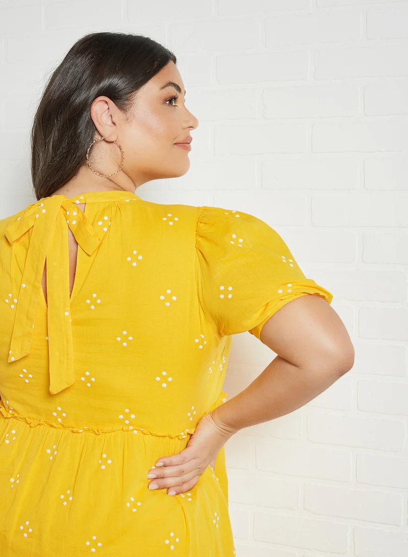 VERO MODA Curve Asta Dress Saffron