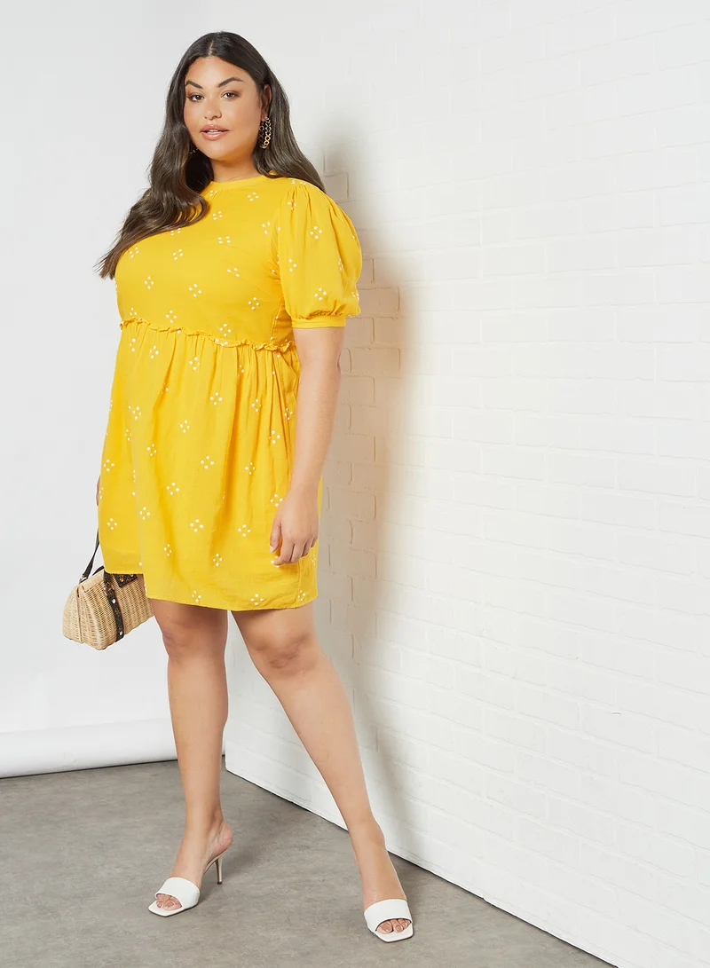 VERO MODA Curve Asta Dress Saffron