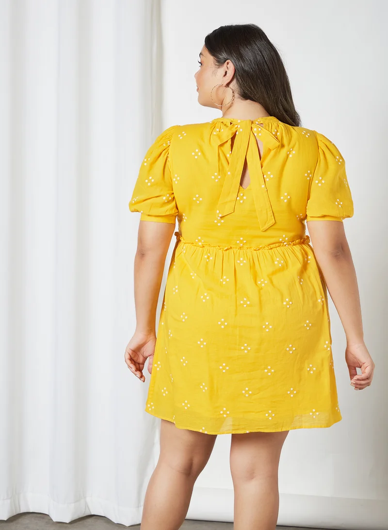 VERO MODA Curve Asta Dress Saffron