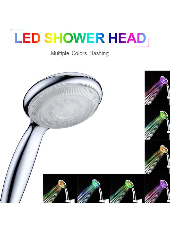 Ionic Filter LED Shower Head Silver 9x24cm - Image 3
