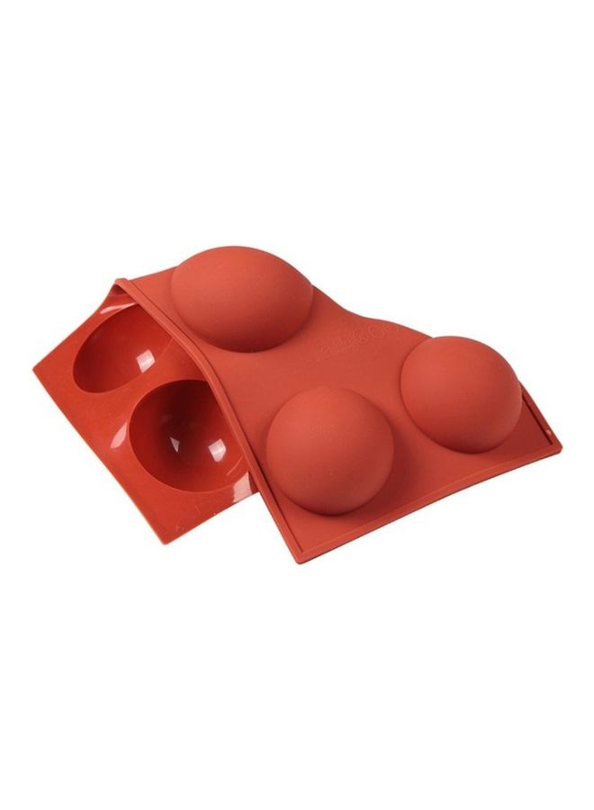 Silicone Chocolate Cupcake Cake Mold Brown 3.4x9x5.1cm  - Image 1