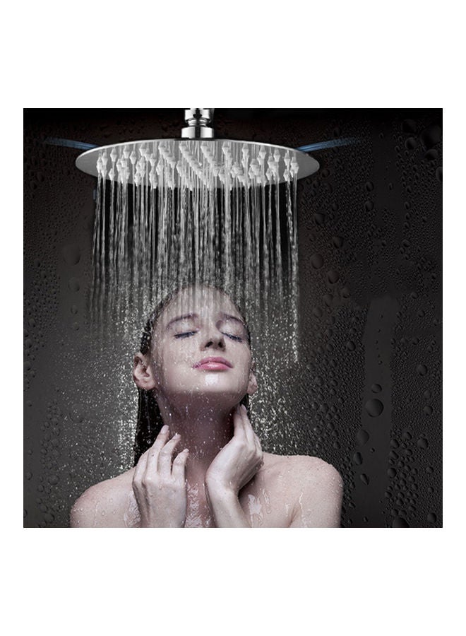 Round Rain Showerhead Silver 8inch - Image 3