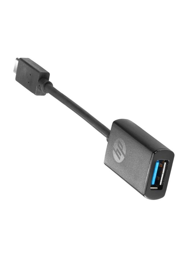 HP - USB-C To USB 3.0 Adapter Black - Image 1