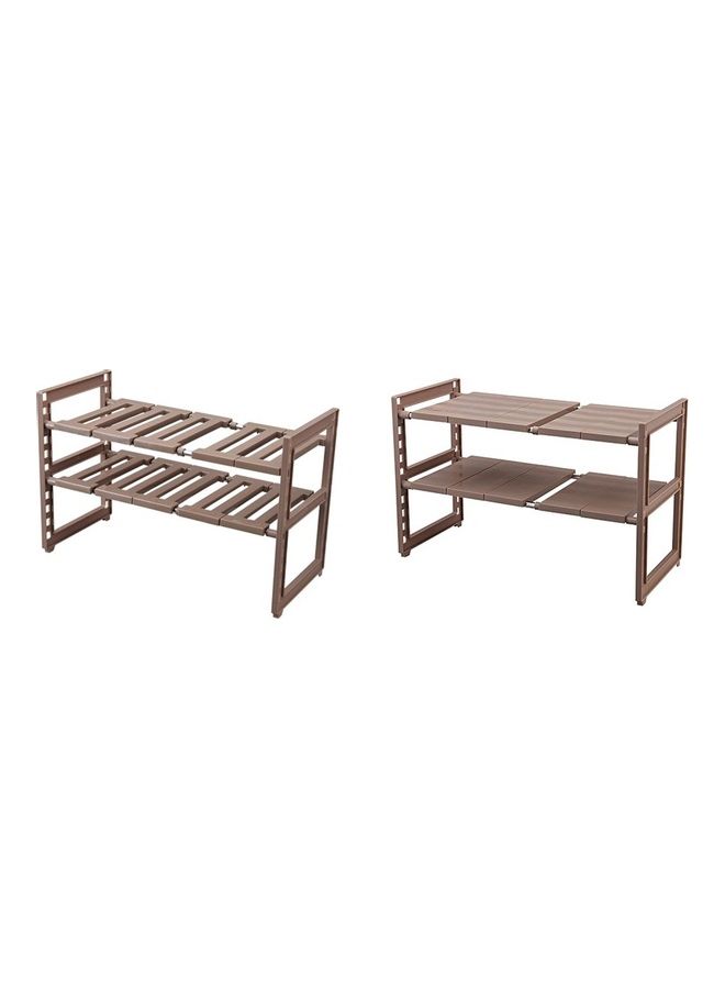 رف حوض المطبخ بني 42.5x29x12سم  - Image 2