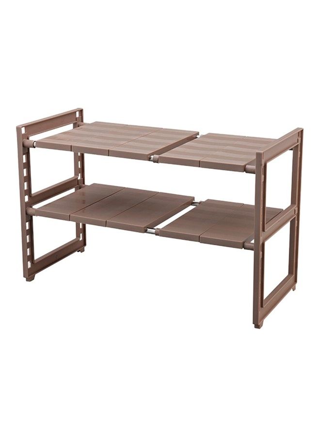 رف حوض المطبخ بني 42.5x29x12سم  - Image 1