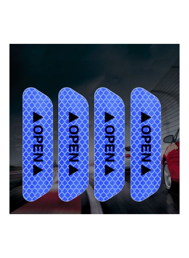Generic 4-Piece Safety Reflective Stickers For Car  - Image 1
