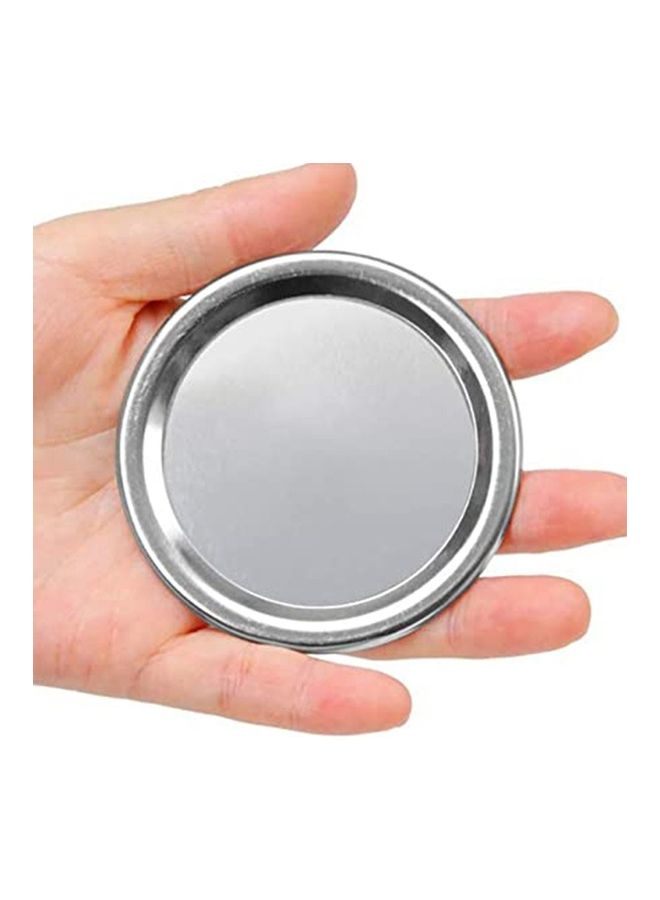 Anti Rust Polished Mug Cup Cap Silver 7x7x0.4cm  - Image 2