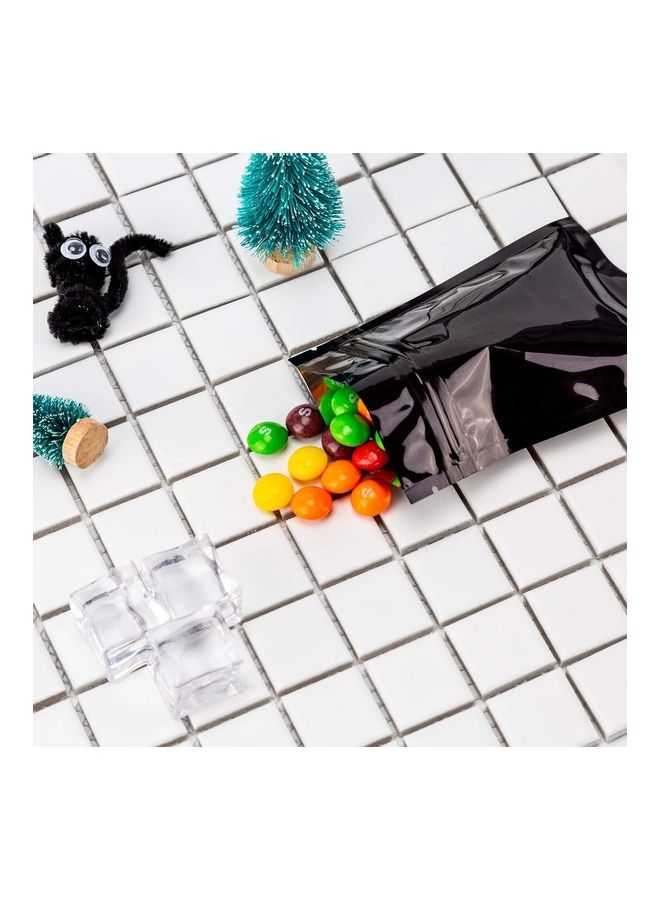 100-Piece Aluminum Foil Bag Black 0.8x1.2x12cm - Image 2